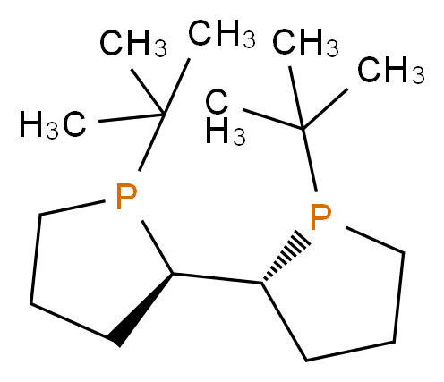 (2R)-1-tert-butyl-2-[(2R)-1-tert-butylphospholan-2-yl]phospholane_分子结构_CAS_470480-32-1