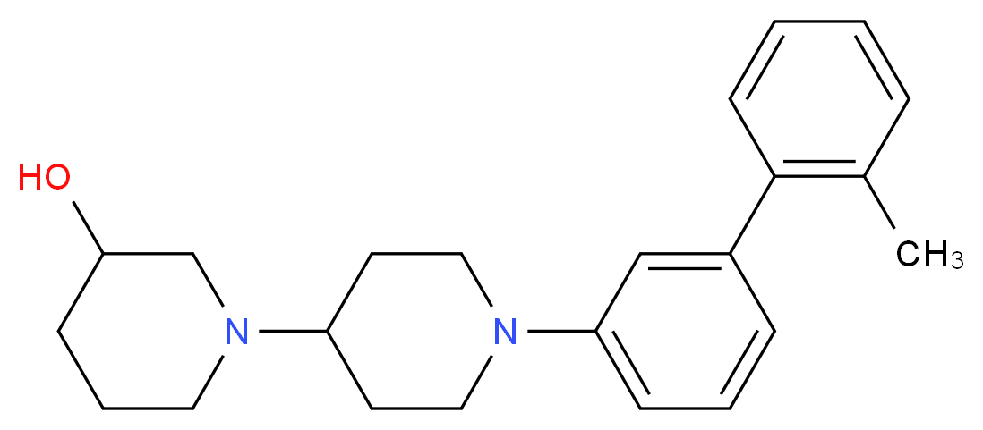 1'-(2'-methyl-3-biphenylyl)-1,4'-bipiperidin-3-ol_分子结构_CAS_)