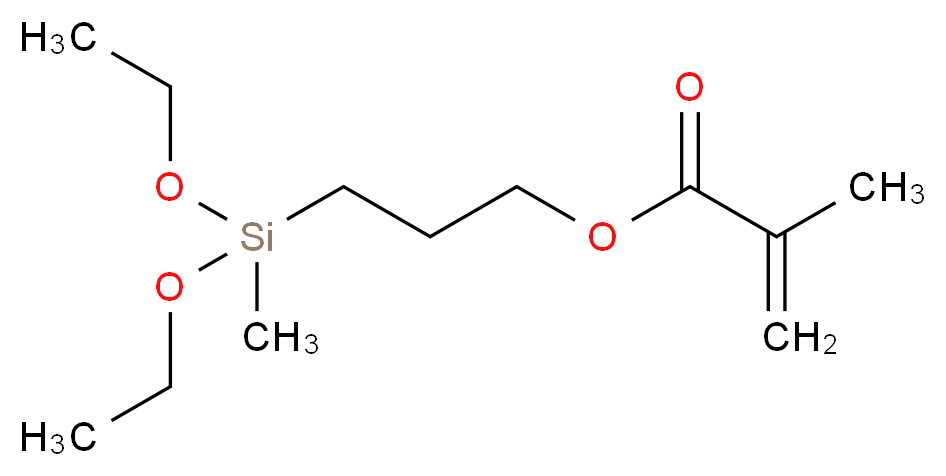 3-[diethoxy(methyl)silyl]propyl 2-methylprop-2-enoate_分子结构_CAS_65100-04-1