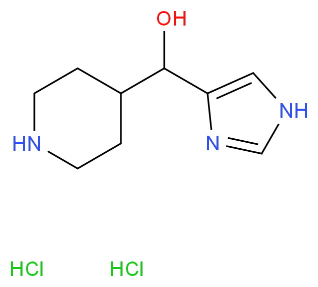 (1H-imidazol-4-yl)(piperidin-4-yl)methanol dihydrochloride_分子结构_CAS_639089-40-0