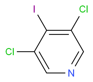 3,5-Dichloro-4-iodopyridine_分子结构_CAS_343781-41-9)