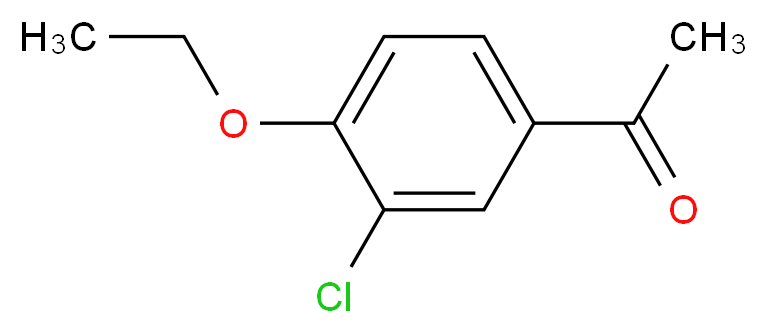 1-(3-chloro-4-ethoxyphenyl)ethan-1-one_分子结构_CAS_37612-59-2