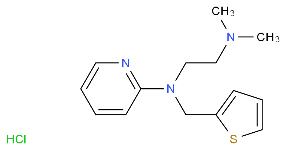 Methapyrilene hydrochloride_分子结构_CAS_135-23-9)