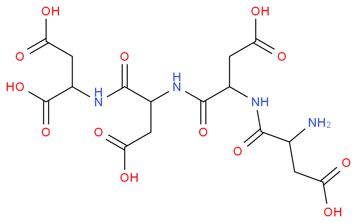 2-{2-[2-(2-amino-3-carboxypropanamido)-3-carboxypropanamido]-3-carboxypropanamido}butanedioic acid_分子结构_CAS_145224-95-9