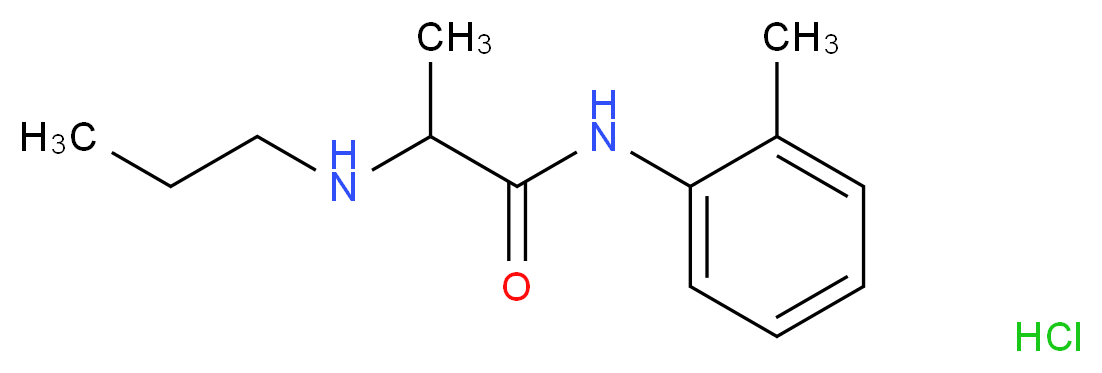 Prilocaine Hydrochloride_分子结构_CAS_1786-81-8)