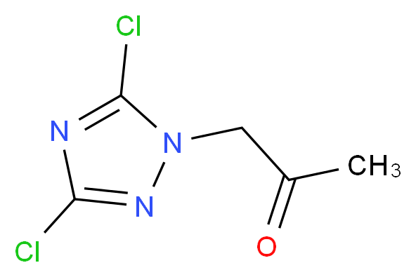 1-(dichloro-1H-1,2,4-triazol-1-yl)propan-2-one_分子结构_CAS_625401-77-6