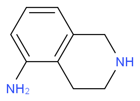 5-AMINO-1,2,3,4-TETRAHYDROISOQUINOLINE_分子结构_CAS_115955-90-3)