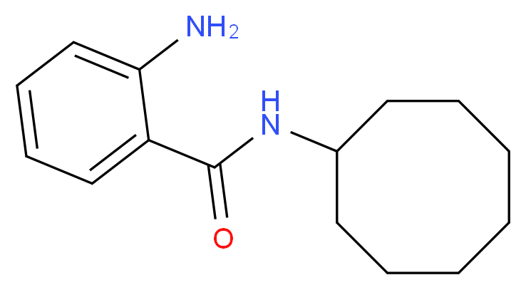 2-amino-N-cyclooctylbenzamide_分子结构_CAS_401589-18-2