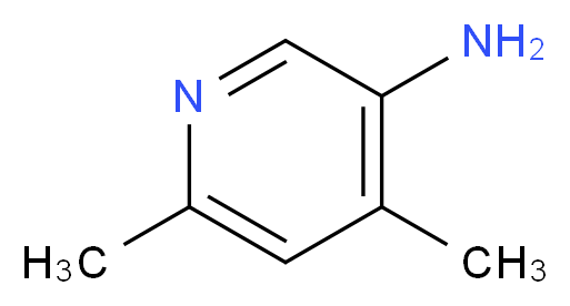 4,6-dimethylpyridin-3-amine_分子结构_CAS_1193-71-1