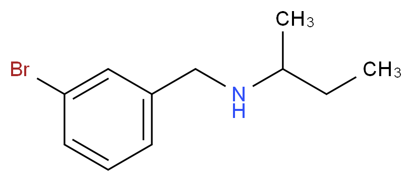 [(3-bromophenyl)methyl](butan-2-yl)amine_分子结构_CAS_869949-42-8