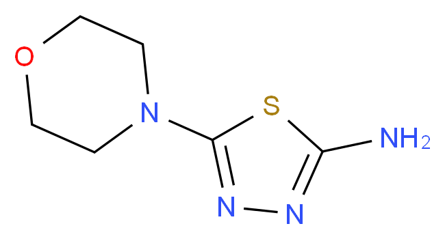 5-morpholin-4-yl-1,3,4-thiadiazol-2-amine_分子结构_CAS_71125-44-5)