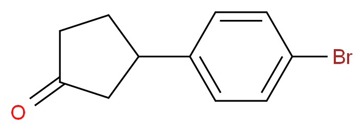 3-(4-bromophenyl)cyclopentan-1-one_分子结构_CAS_909248-46-0