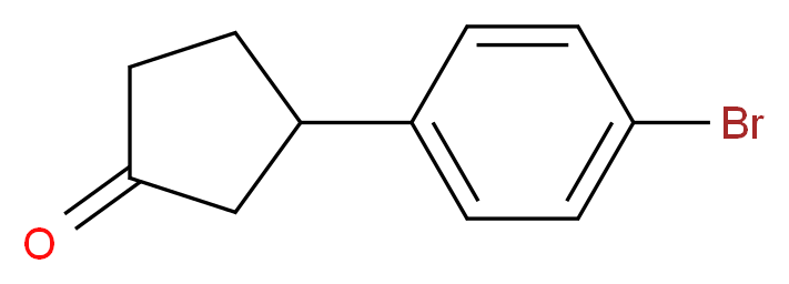 3-(4-BROMOPHENYL)CYCLOPENTANONE_分子结构_CAS_909248-46-0)