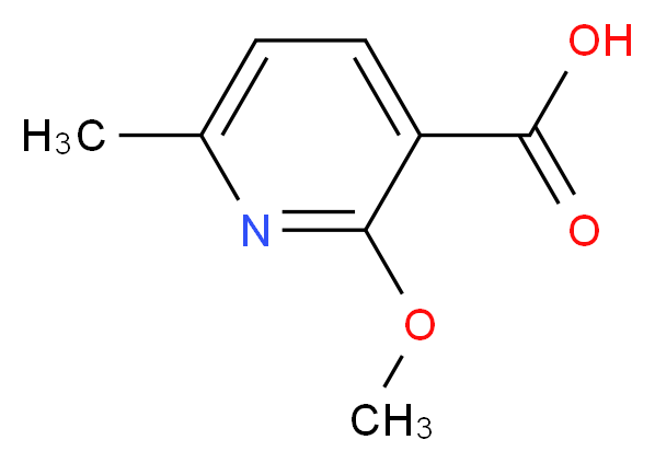 2-Methoxy-6-methylnicotinic acid_分子结构_CAS_)