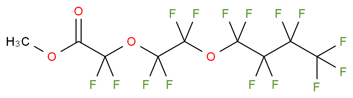 methyl 2,2-difluoro-2-[1,1,2,2-tetrafluoro-2-(nonafluorobutoxy)ethoxy]acetate_分子结构_CAS_129301-40-2