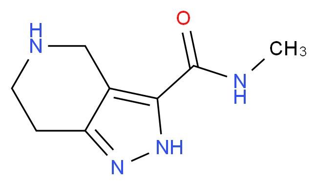 N-methyl-2H,4H,5H,6H,7H-pyrazolo[4,3-c]pyridine-3-carboxamide_分子结构_CAS_926926-73-0