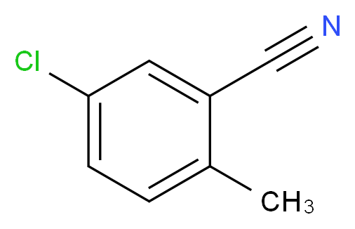 5-Chloro-2-methylbenzonitrile_分子结构_CAS_50712-70-4)