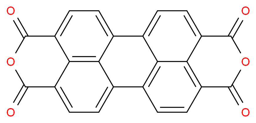 7,18-dioxaheptacyclo[14.6.2.2^{2,5}.0^{3,12}.0^{4,9}.0^{13,23}.0^{20,24}]hexacosa-1(22),2(26),3,5(25),9,11,13,15,20,23-decaene-6,8,17,19-tetrone_分子结构_CAS_128-69-8