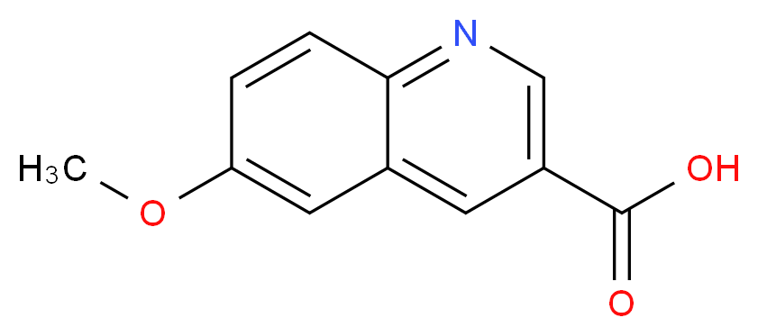 6-Methoxyquinoline-3-carboxylic acid_分子结构_CAS_71082-47-8)