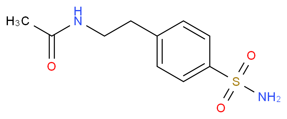 N-[2-(4-sulfamoylphenyl)ethyl]acetamide_分子结构_CAS_41472-49-5