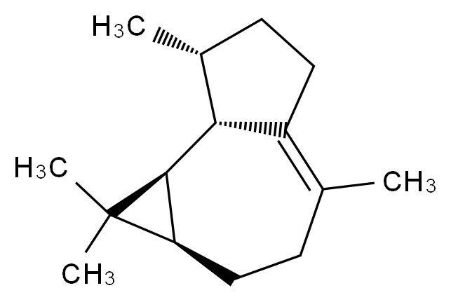 (1aR,7R,7aS,7bR)-1,1,4,7-tetramethyl-1H,1aH,2H,3H,5H,6H,7H,7aH,7bH-cyclopropa[e]azulene_分子结构_CAS_21747-46-6