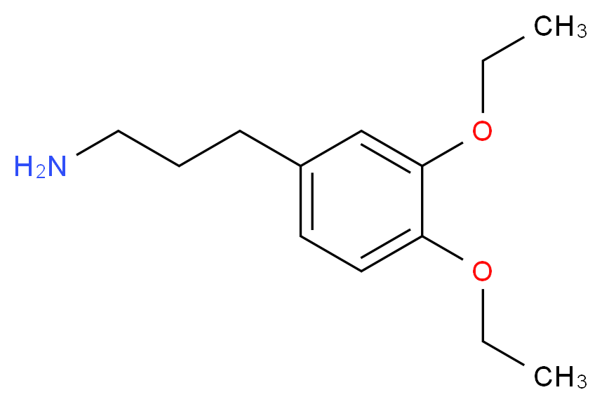 3-(3,4-Diethoxy-phenyl)-propylamine_分子结构_CAS_878684-94-7)