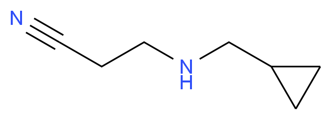 3-[(cyclopropylmethyl)amino]propanenitrile_分子结构_CAS_)