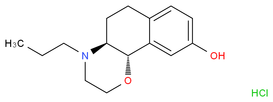 (4aS,10bS)-4-propyl-2H,3H,4H,4aH,5H,6H,10bH-naphtho[1,2-b]morpholin-9-ol hydrochloride_分子结构_CAS_100935-99-7