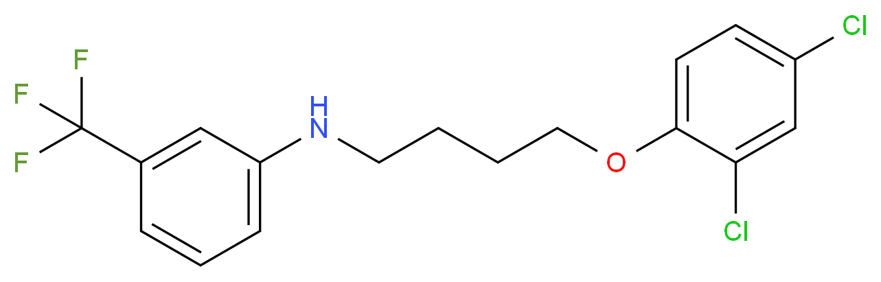 N-[4-(2,4-Dichlorophenoxy)butyl]-3-(trifluoromethyl)aniline_分子结构_CAS_)