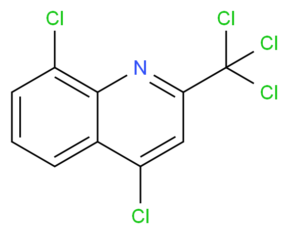 4,8-dichloro-2-(trichloromethyl)quinoline_分子结构_CAS_93600-66-9