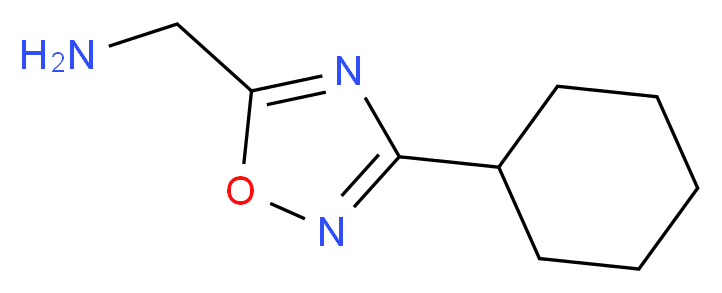 1-(3-cyclohexyl-1,2,4-oxadiazol-5-yl)methanamine_分子结构_CAS_1039837-72-3)