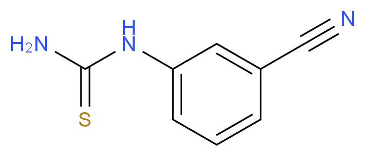 (3-cyanophenyl)thiourea_分子结构_CAS_41835-08-9