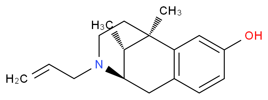 (1R,9R,13R)-1,13-dimethyl-10-(prop-2-en-1-yl)-10-azatricyclo[7.3.1.0<sup>2</sup>,<sup>7</sup>]trideca-2(7),3,5-trien-4-ol_分子结构_CAS_14198-28-8