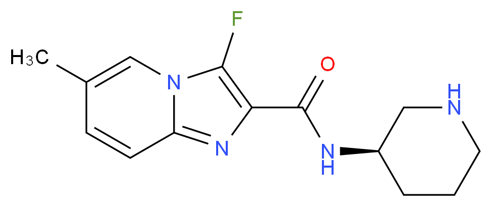 3-fluoro-6-methyl-N-[(3R)-piperidin-3-yl]imidazo[1,2-a]pyridine-2-carboxamide_分子结构_CAS_)