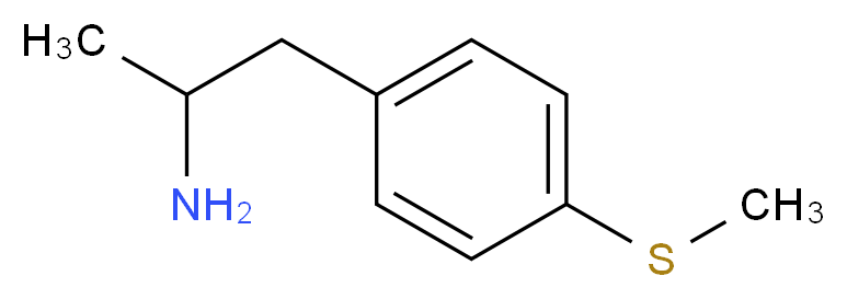 1-[4-(methylsulfanyl)phenyl]propan-2-amine_分子结构_CAS_14116-06-4