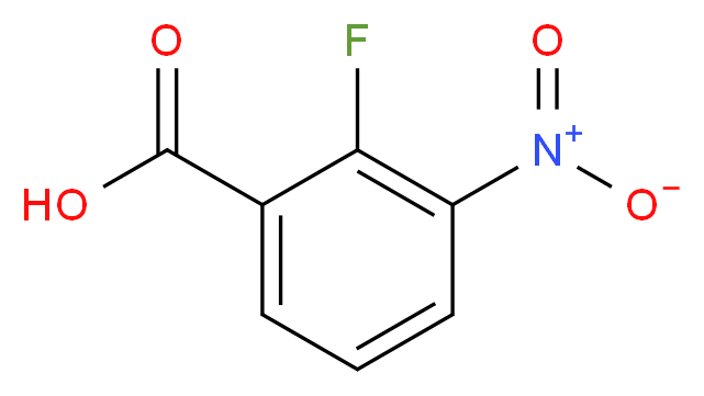 2-fluoro-3-nitrobenzoic acid_分子结构_CAS_317-46-4