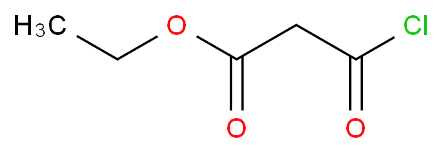 丙二酸单乙酯酰氯_分子结构_CAS_36239-09-5)