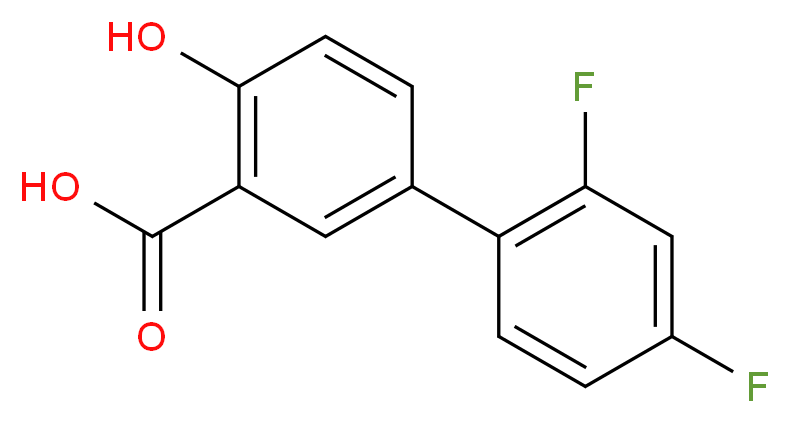 5-(2,4-DIFLUOROPHENYL)-2-HYDROXY-BENZOIC ACID_分子结构_CAS_)