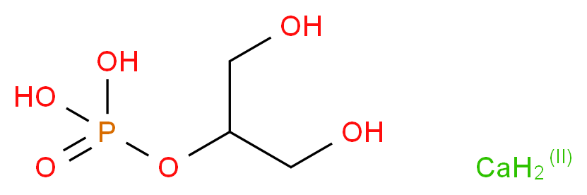 甘油磷酸酯 钙盐_分子结构_CAS_58409-70-4)