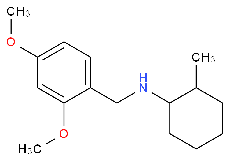 N-[(2,4-dimethoxyphenyl)methyl]-2-methylcyclohexan-1-amine_分子结构_CAS_355382-76-2