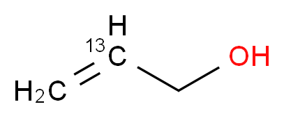 (2-<sup>1</sup><sup>3</sup>C)prop-2-en-1-ol_分子结构_CAS_116546-14-6