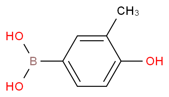 (4-hydroxy-3-methylphenyl)boronic acid_分子结构_CAS_762263-66-1