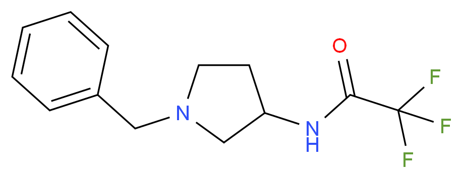 N-(1-benzylpyrrolidin-3-yl)-2,2,2-trifluoroacetamide_分子结构_CAS_115445-23-3