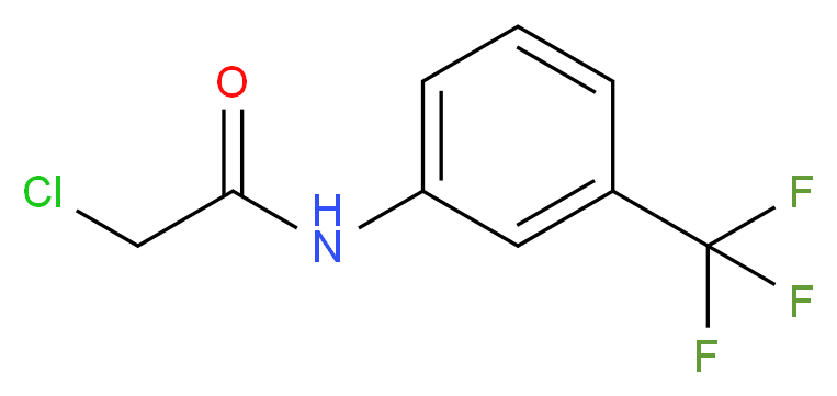 N1-[3-(trifluoromethyl)phenyl]-2-chloroacetamide_分子结构_CAS_351-38-2)