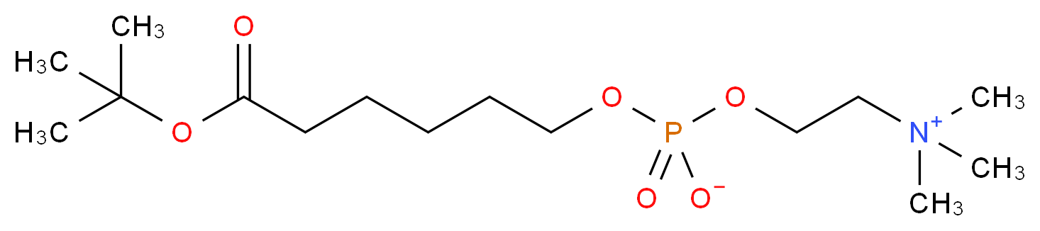 (2-{[6-(tert-butoxy)-6-oxohexyl phosphonato]oxy}ethyl)trimethylazanium_分子结构_CAS_73839-23-3