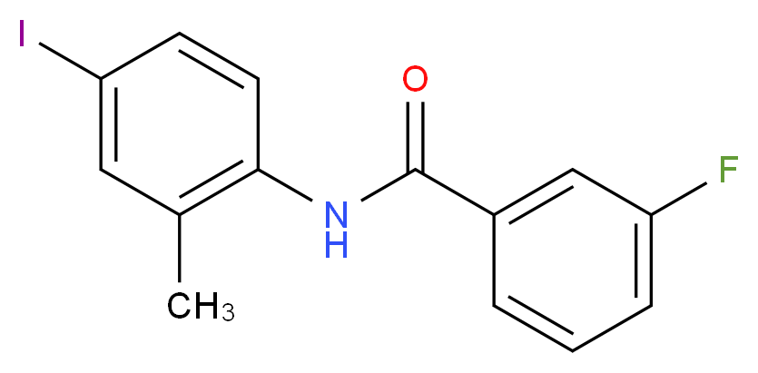3-fluoro-N-(4-iodo-2-methylphenyl)benzamide_分子结构_CAS_314022-37-2