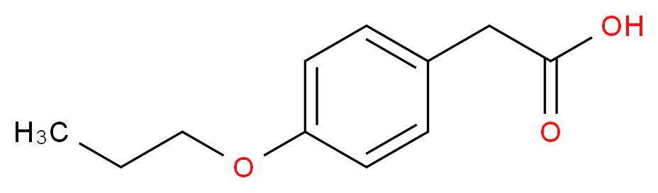 (4-Propoxy-phenyl)-acetic acid_分子结构_CAS_)