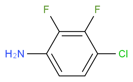 4-chloro-2,3-difluoroaniline_分子结构_CAS_878285-12-2