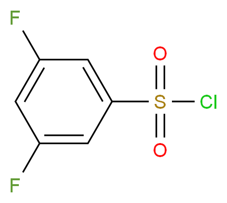 3,5-difluorobenzene-1-sulfonyl chloride_分子结构_CAS_210532-25-5