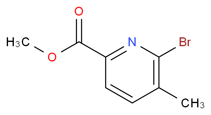 methyl 6-bromo-5-methylpyridine-2-carboxylate_分子结构_CAS_1209093-48-0